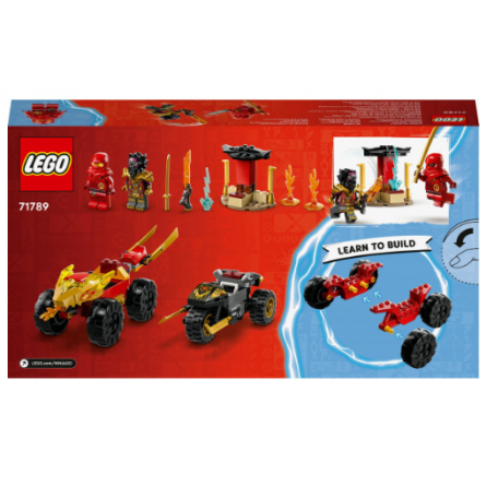 Конструктор Lego Ninjago Кай та Рас: Битва на машині та мотоциклі (71789) фото №2