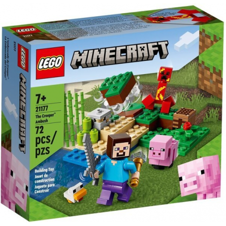 Конструктор Lego Minecraft Засідка Кріпера (21177)
