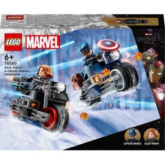 Зображення Конструктор Lego Marvel Мотоцикли Чорної Вдови й Капітана Америка (76260)