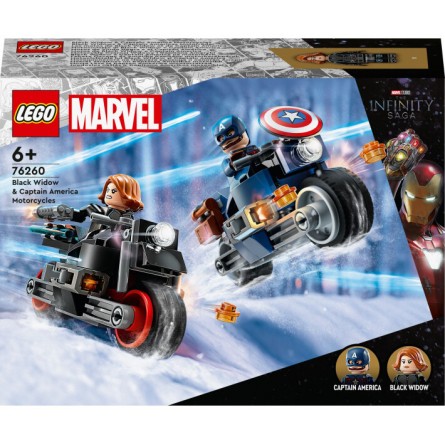 Конструктор Lego Marvel Мотоцикли Чорної Вдови й Капітана Америка (76260)