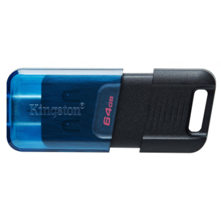 Флешка Kingston USB 3.2 DT 80M 64GB Type-C Black/Blue