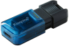 Флешка Kingston USB 3.2 DT 80M 64GB Type-C Black/Blue фото №2
