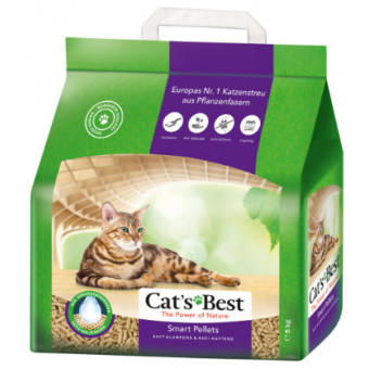 Изображение Наповнювач для туалету Cats Best Smart Pellets Дерев'яний комкувальний 5 кг (10 л) (4002973000885)