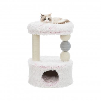 Зображення Дряпалка для котів Trixie Harvey 54х40х73 см біло-рожева (4011905445397)