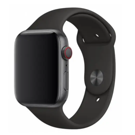 Ремінець для smart годинників Walker Apple Watch Sport Band 42/44мм M/L чорний (18)
