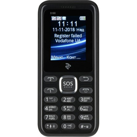 Мобільний телефон 2E S180 Black фото №6