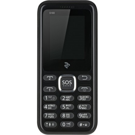 Мобільний телефон 2E S180 Black фото №2