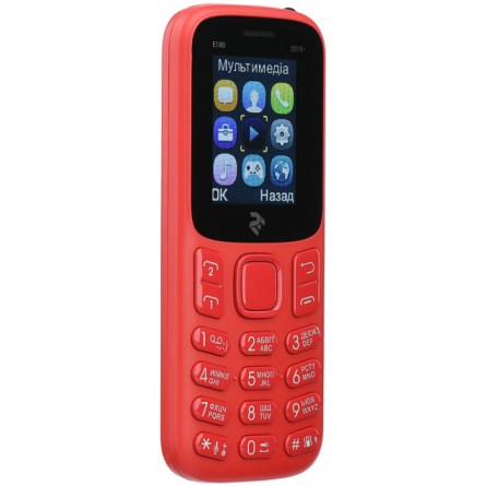 Мобільний телефон 2E E180 2019 Red фото №4