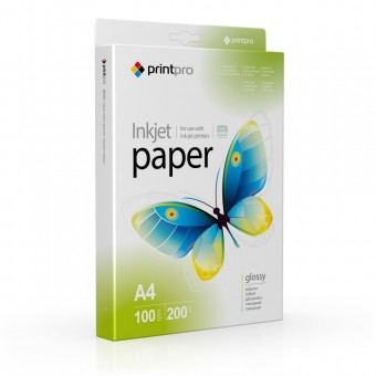 Зображення Папір офісний PRINT PRO PrintPro глянц. 200г/м, A4 PG200-100