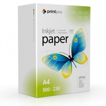 Зображення Папір офісний PRINT PRO PrintPro глянц. 230г/м, A4 PG230-500