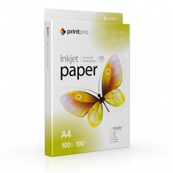 Зображення Папір офісний PRINT PRO PrintPro матовая 190г/м, A4 PM190-100