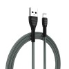 Colorway USB - Apple Lightning (braided cloth) 3А 1м сірий CW-CBUL041-GR фото №5