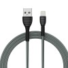 Colorway USB - Apple Lightning (braided cloth) 3А 1м сірий CW-CBUL041-GR фото №7