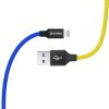 Colorway USB - Apple Lightning (national) 2.4А 1м синій з жовтим CW-CBUL052-BLY фото №6