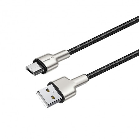 Colorway USB - MicroUSB (head metal) 2.4А 1м чорний CW-CBUM046-BK фото №4