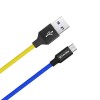 Colorway USB - MicroUSB (national) 2.4А 1м жовтий з синім CW-CBUM052-BLY фото №3