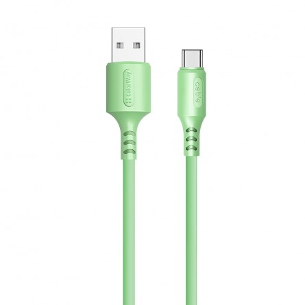 Colorway USB - Type-C (soft silicone) 2.4А 1м зелений CW-CBUC042-GR фото №3