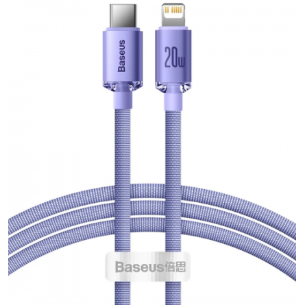 Baseus Crystal Shine Series Fast Charging Data Cable Type-C to iP 20W 1.2m Purple