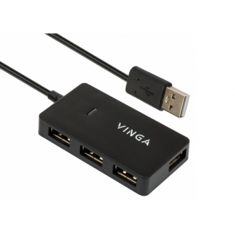 Зображення ХАБ Vinga USB2.0 to 4*USB2.0 HUB (VHA2A4)