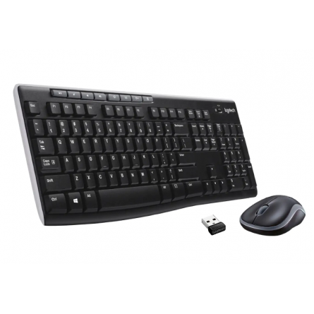 Клавиатура   мышка Logitech Wireless MK270 Combo Black