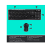 Клавиатура   мышка Logitech Wireless MK270 Combo Black фото №6