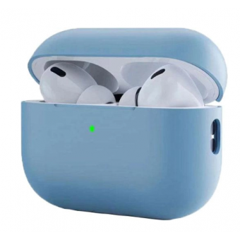 Изображение Чехол для навушників MAKE Apple AirPods Pro 2 Silicone Blue (MCL-AAP2BL)