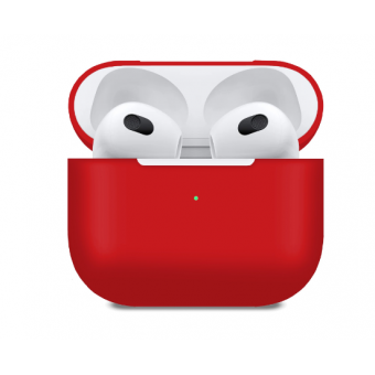Изображение Чехол для навушників MakeFuture Apple AirPods 3 Silicone Red (MCL-AA3RD)