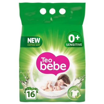Изображение Порошок для стирки Teo bebe Cotton Soft Sensitive Green 2.4 кг (3800024020629)