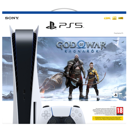 Игровая приставка Sony PlayStation 5 Blu-Ray Edition 825GB   God of War Ragnarok Bu (9450993) фото №4