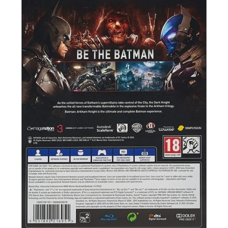 Диск GamesSoftware PS4 Batman: Arkham Knight (PlayStation Hits), BD диск фото №2