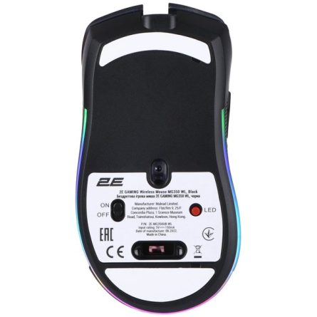 Комп'ютерна миша 2E GAMING MG350 WL, RGB USB (2E-MG350UB-WL) фото №6