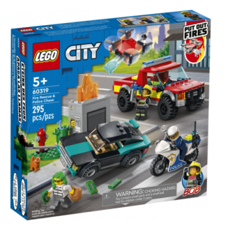 Зображення Конструктор Lego City Пожежна рятувальна служба і поліцейське переслідування
