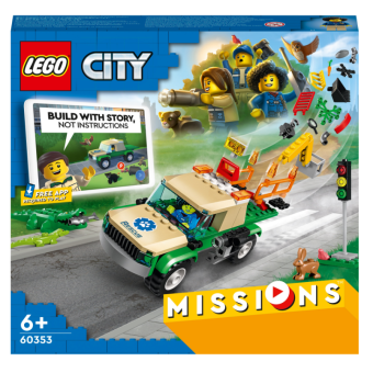 Зображення Конструктор Lego City Missions Місії порятунку диких тварин