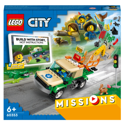 Конструктор Lego City Missions Місії порятунку диких тварин