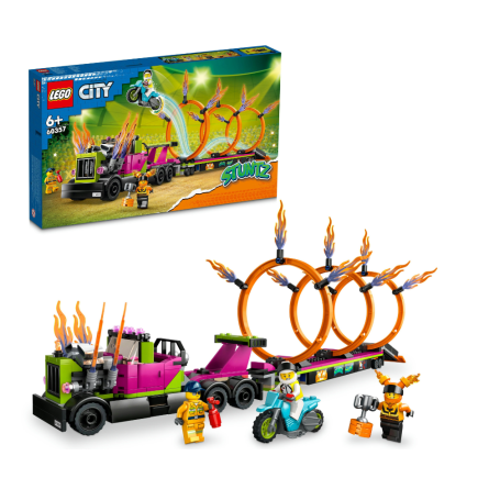 Конструктор Lego City Stuntz Завдання із каскадерською вантажівкою та вогняним колом фото №3