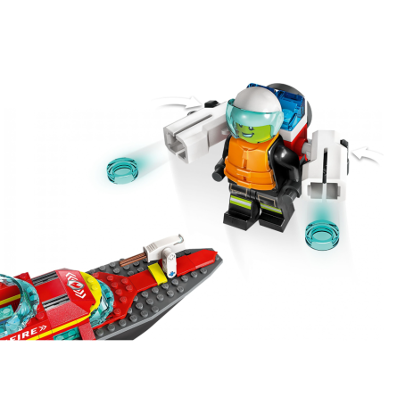 Конструктор Lego City Човен пожежної бригади фото №6