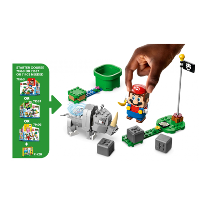 Конструктор Lego Super Mario Носоріг Рамбі. Додатковий набір фото №4