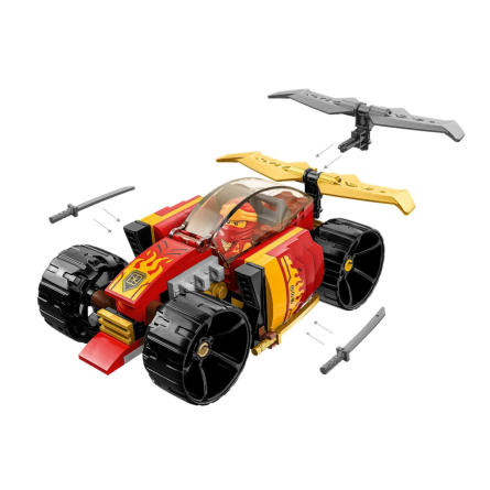Конструктор Lego Ninjago Гоночний автомобіль ніндзя Кая EVO фото №2