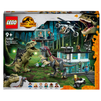Зображення Конструктор Lego Jurassic World Атака гігантозавра та теризинозавра