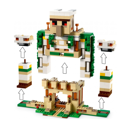 Конструктор Lego Minecraft Фортеця Залізний голем фото №4