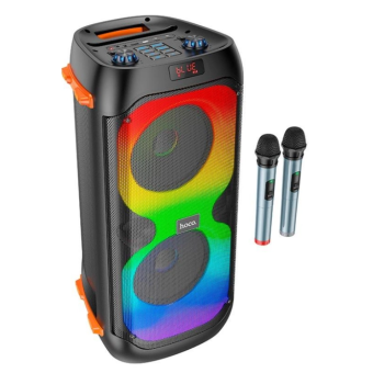 Изображение Акустическая система Hoco BS53 Manhattan wireless dual mic outdoor BT speaker Black