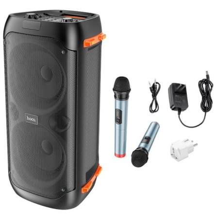 Акустическая система Hoco BS53 Manhattan wireless dual mic outdoor BT speaker Black фото №6