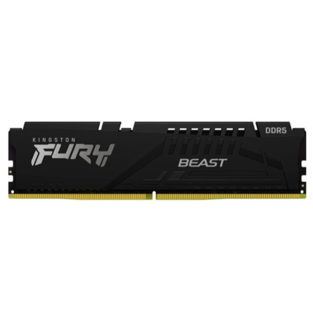 Модуль памяти для компьютера Kingston Fury (ex.HyperX) DDR5 16GB 5600 MHz Beast Black Kingston Fury (ex.HyperX) (KF556C40BB-16)
