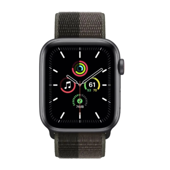 Изображение Смарт-часы Apple Watch SE GPS 40mm Space Gray Aluminium/Tornado/Gray Sport Loop (MKQR3)