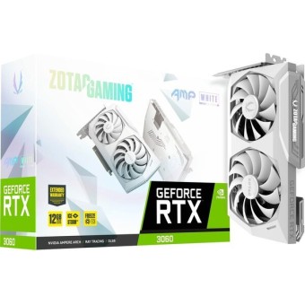 Зображення Відеокарта Zotac GeForce RTX 3060 12GB GDDR6X AMP білий