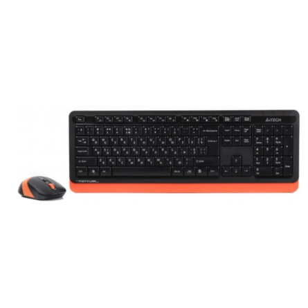 Клавіатура   мишка A4Tech FG1010 (Orange) фото №4