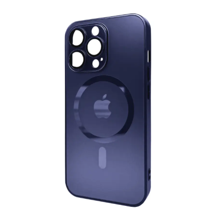 Чехол для телефона AG Glass Matt Frame Color MagSafe Logo for Apple iPhone 13 Deep Purple