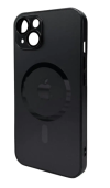 Чохол для телефона AG Glass Matt Frame Color MagSafe Logo for Apple iPhone 13 Graphite Black