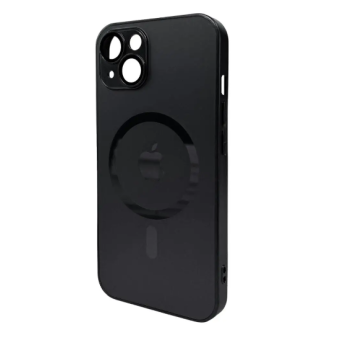 Изображение Чехол для телефона AG Glass Matt Frame Color MagSafe Logo for Apple iPhone 13 Graphite Black