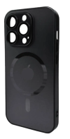Чохол для телефона AG Glass Matt Frame Color MagSafe Logo for Apple iPhone 14 Pro Graphite Black